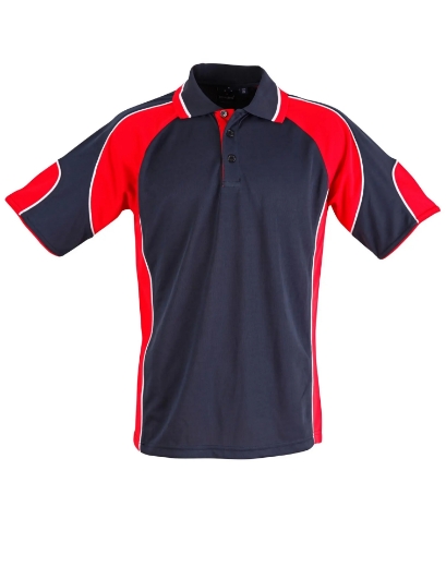 Picture of Winning Spirit, Kids Cooldry Contrast Polo w Panels